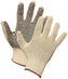 Forcefield - Large String Knit Cotton Work Gloves With PVC Dots on Palm, 1 DZ - 004-01876-09