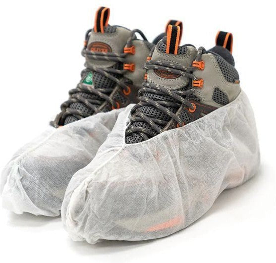 Forcefield - White Non-Skid Polypropylene Boot/Shoe Covers, 120 Pairs/Bg - 024-WBNS