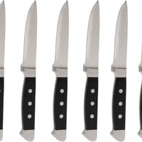 Fortessa - 10" Vaquero Serrated Steak Knife, Pack of 6 - 1.5.STK.00.270