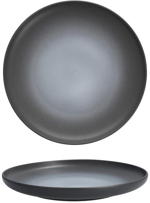Fortessa - 10.75" Hugo Charcoal Coupe Plate, Pack of 4 (Collection No 1) - CT.0212.10