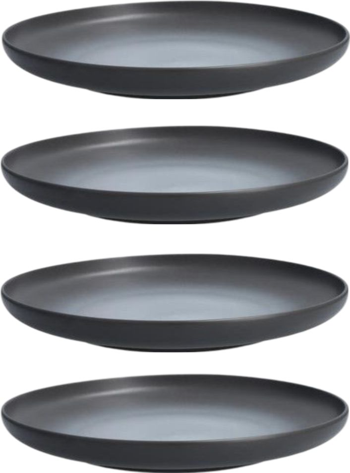 Fortessa - 10.75" Hugo Charcoal Coupe Plate, Pack of 4 (Collection No 1) - CT.0212.10