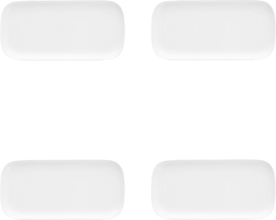 Fortessa - 10"x5" Modern Coupe Rectangle Plate, Pack of 4 - FFD-MC-824