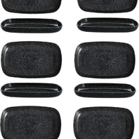 Fortessa - 11" x 7" DVM Camp Charcoal Coupe Platters Pack of 6 - DV.MD.BB6011CS