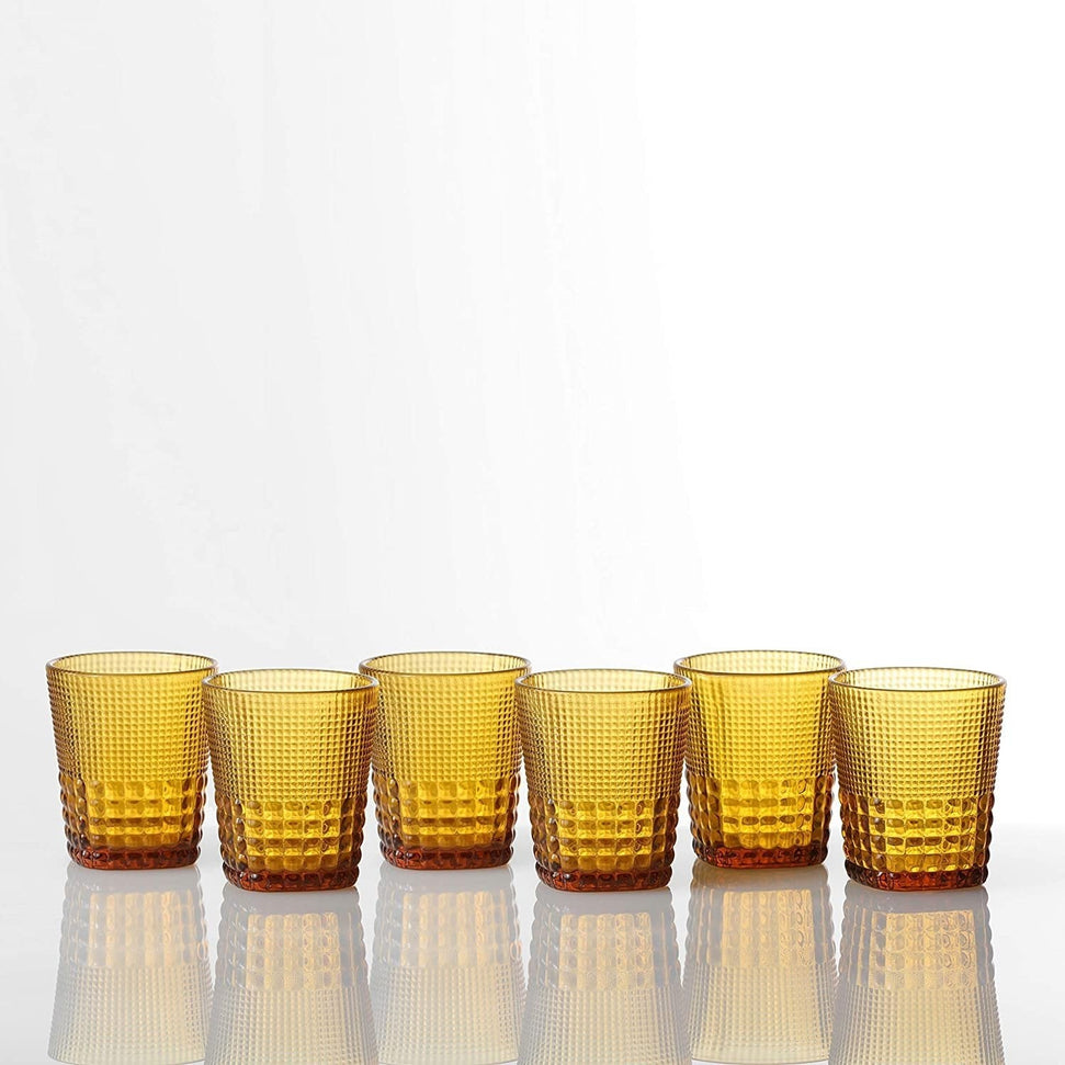 Fortessa - 11.5 Oz Malcolm D&V Amber D.O.F Glasses, Pack of 6 - DV.MALCOLMAM.04