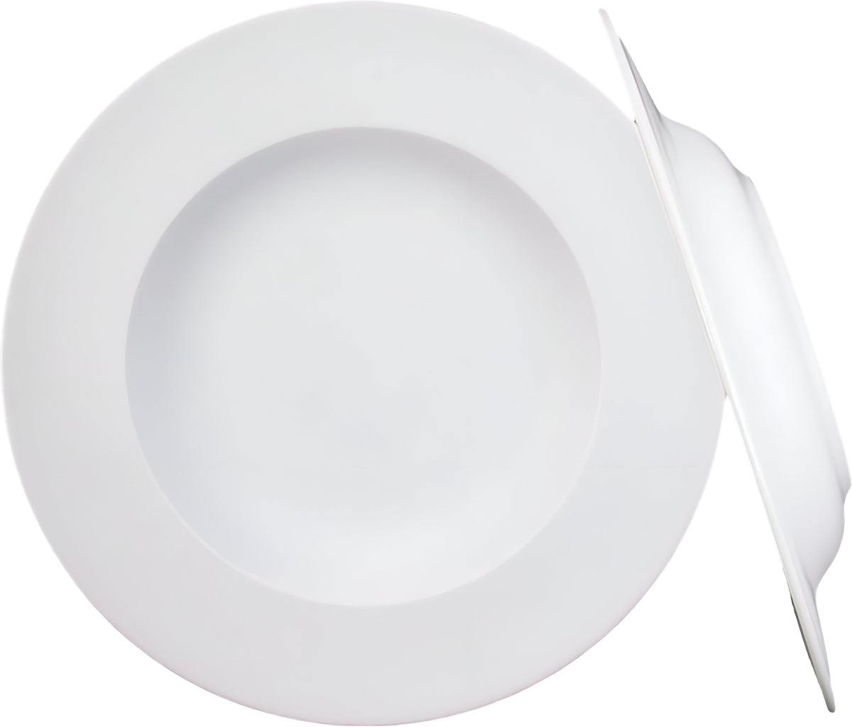 Fortessa - 11.75" Fortaluxe SuperWhite Ilona Wide Rim Pasta Bowl (30 cm), Pack of 12 - 6200.F0000.37