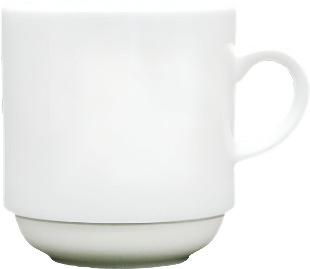 Fortessa - 12 Oz Fortaluxe SuperWhite Ilona Stackable Mug (.32 L), Pack of 48 - 6200.F0000.09.5