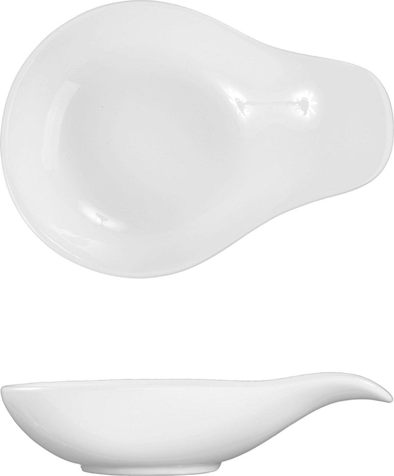 Fortessa - 12 PC 4.5" Fortaluxe SuperWhite Tasting Spoons Tasting Bowl (11 cm) - ALU-00-011
