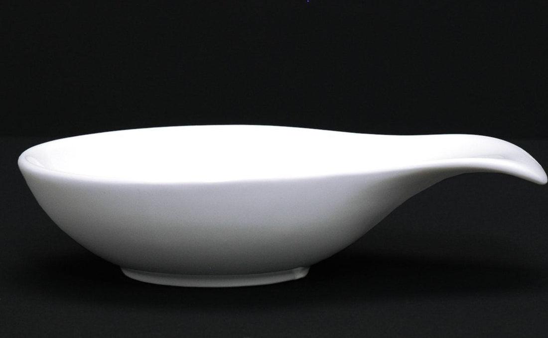 Fortessa - 12 PC 4.5" Fortaluxe SuperWhite Tasting Spoons Tasting Bowl (11 cm) - ALU-00-011