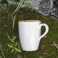 Fortessa - 12.75 oz Salt Tapered Mugs, Pack of 4 - TC7400.DV.4.17