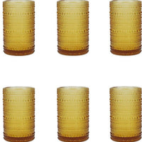 Fortessa - 13 Oz Jupiter Amber Iced Beverage Glass, Pack of 6 - DV.JUPITERAM.03