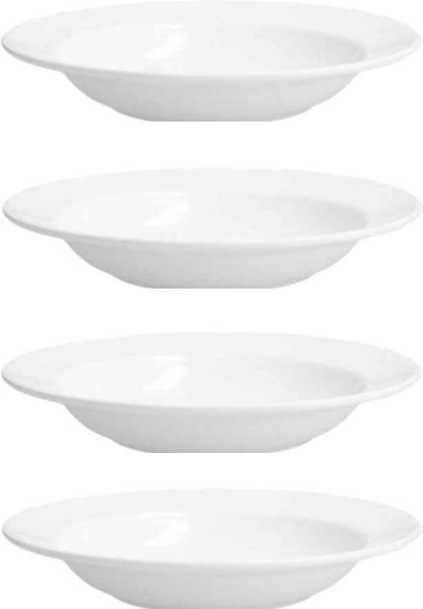 Fortessa - 14 Oz Andromeda Rim Soup Plate, Pack of 4 - HBW-00-201