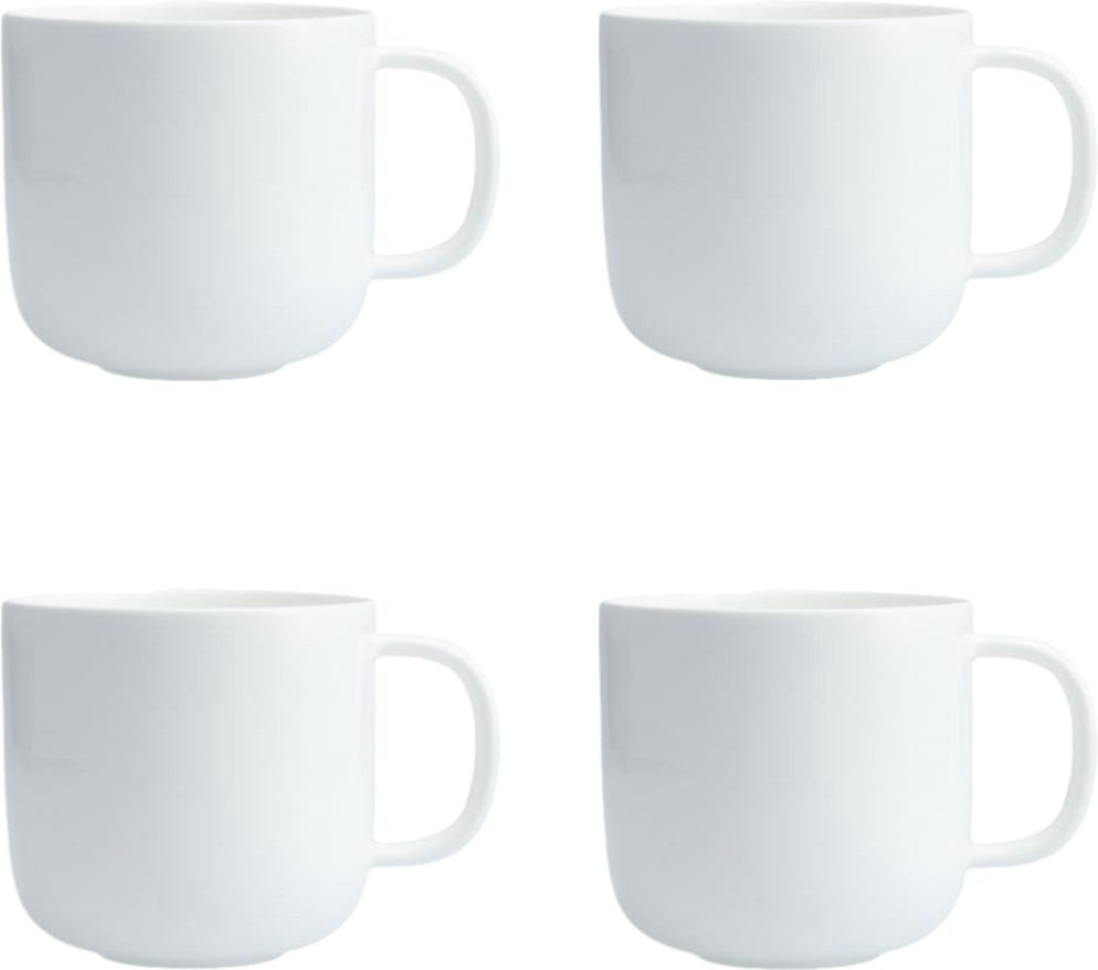Fortessa - 15 Oz Modern Coupe Mug, Pack of 4 - FFD-MC-801