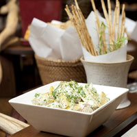 Fortessa - 2 PC 12" Fortaluxe SuperWhite Plaza Deep Square Bowl (30 cm) - V0818-0117