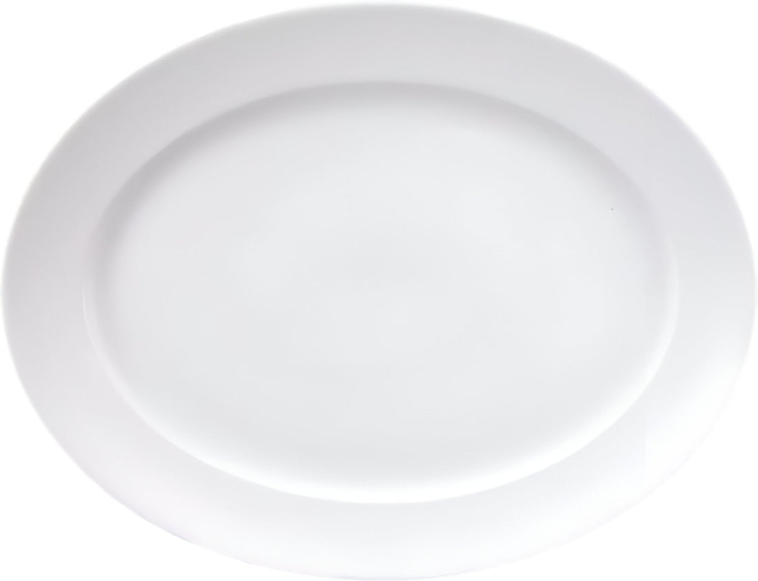 Fortessa - 2 PC 14" Fortaluxe SuperWhite Ilona Oval Platter (36 cm) - 6200.F0000.25
