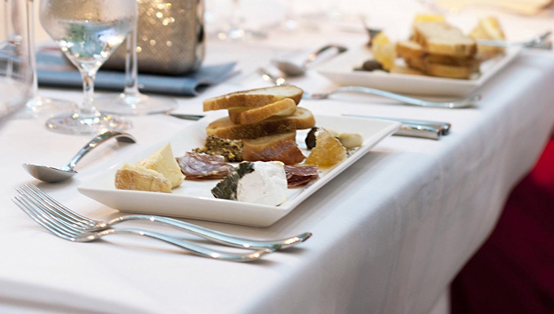 Fortessa - 2 PC 16" x 10" Fortaluxe SuperWhite Plaza Rectangle Tray (40 x 25 cm) - V0818-3041