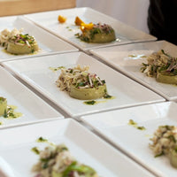 Fortessa - 2 PC 16" x 10" Fortaluxe SuperWhite Plaza Rectangle Tray (40 x 25 cm) - V0818-3041