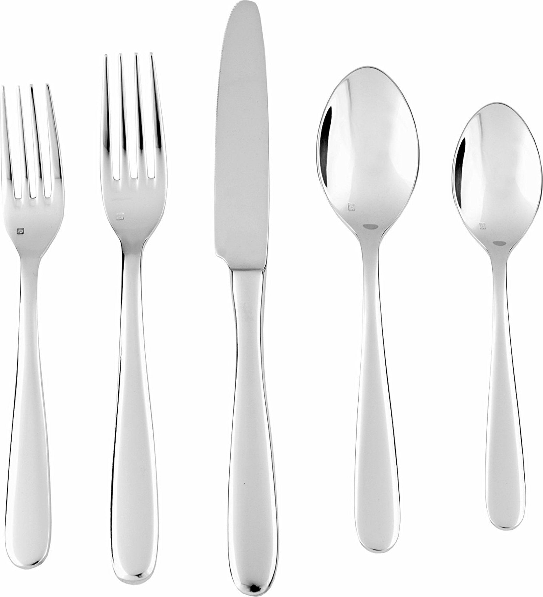 Fortessa - 20 PC Grand City Stainless Steel Flatware Set - 5PPS-622-20PC