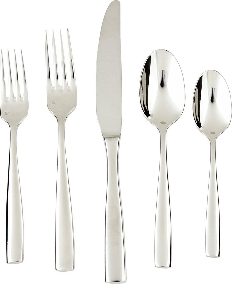 Fortessa - 20 PC Lucca Stainless Steel Flatware Set - 5PPS-102-20PC