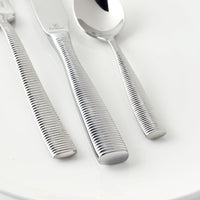 Fortessa - 20 PC Ringo Stainless Steel Flatware Set - 5PPS-103-20PC