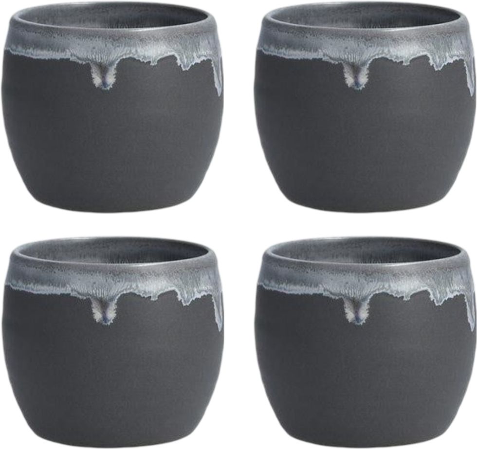 Fortessa - 3" Harlan Charcoal Cup, Pack of 4 (Collection No 1) - CT.0217.08
