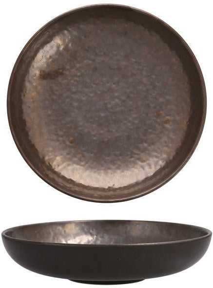 Fortessa - 39 Oz Nivo Metallic Low Salad Bowl, Pack of 6 - D752.122.0000