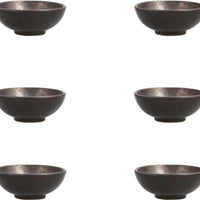 Fortessa - 3.75 Oz Nivo Metallic Rice/Cereal Bowl, Pack of 6 - D752.309.0000