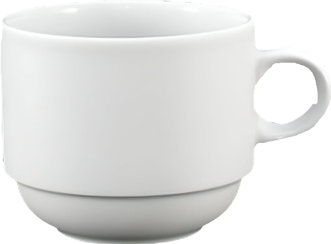Fortessa - 4 PC 3 oz Fortaluxe SuperWhite Ilona Stackable Espresso Cup (.10 L) - 6200.F0000.06