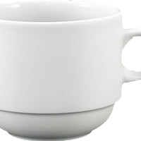 Fortessa - 4 PC 3 oz Fortaluxe SuperWhite Ilona Stackable Espresso Cup (.10 L) - 6200.F0000.06