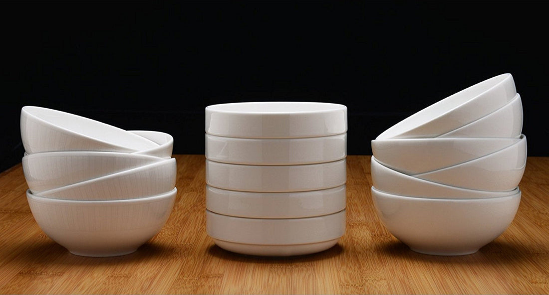 Fortessa - 4 PC 5.5" Fortaluxe SuperWhite Ilona Stackable Bowl (14 cm) - 6200.F0000.27