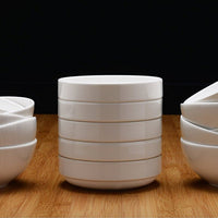 Fortessa - 4 PC 5.5" Fortaluxe SuperWhite Ilona Stackable Bowl (14 cm) - 6200.F0000.27