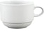 Fortessa - 4 PC 8 oz Fortaluxe SuperWhite Ilona Stackable Coffee Cup (.26 L) - 6200.F0000.10 - DISCONTINUED