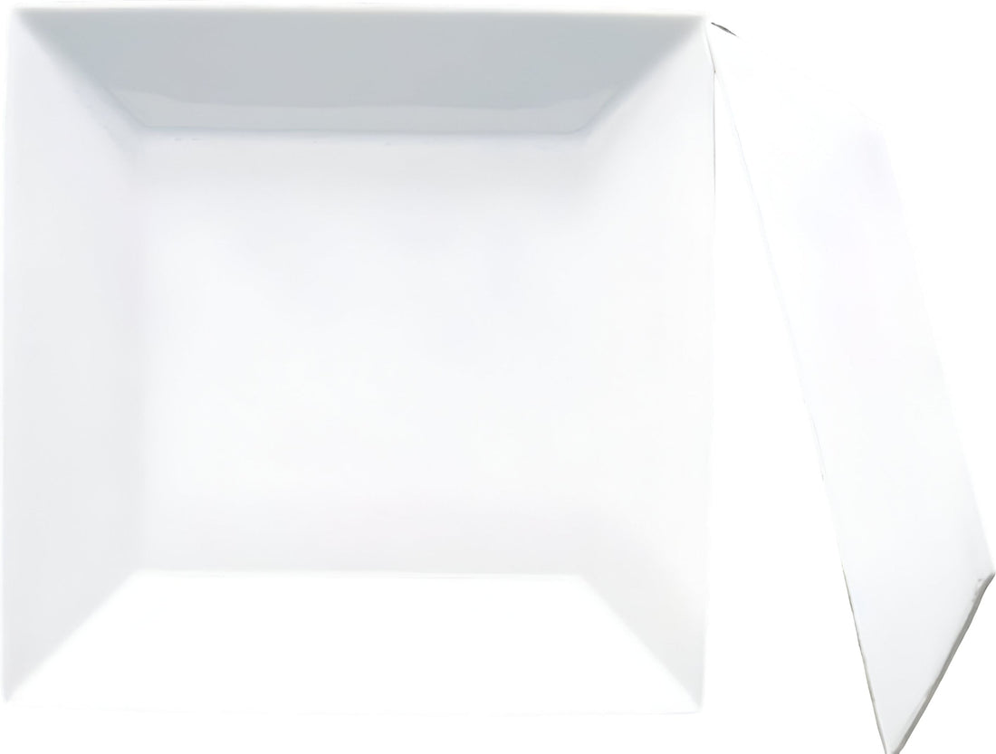 Fortessa - 4 PC 8.75" Fortaluxe SuperWhite Plaza Deep Square Plate (22 cm) - V0818-0122