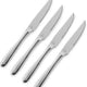 Fortessa - 4 PC Grand City Stainless Steel Solid Handle Steak Knife Set - 4PS-622