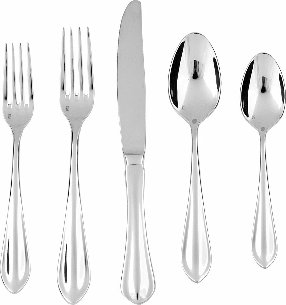 Fortessa - 5 PC Forge Stainless Steel Place Setting - 5PPS-109-05