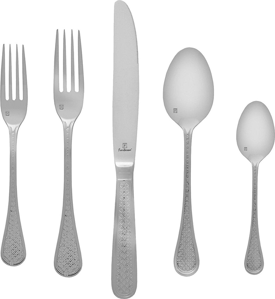 Fortessa - 5 PC Imperial Stainless Steel Place Setting - 5PPS-144-05 - DISCONTINUED