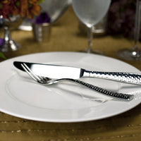 Fortessa - 5 PC Lucca Faceted Stainless Steel Place Setting - 5PPS-102FC-05
