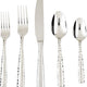 Fortessa - 5 PC Lucca Faceted Stainless Steel Place Setting - 5PPS-102FC-05