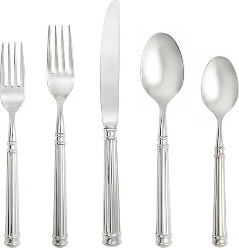 Fortessa - 5 PC Nyssa Stainless Steel Hollow-Handled Place Setting - 5PPS-138H-05