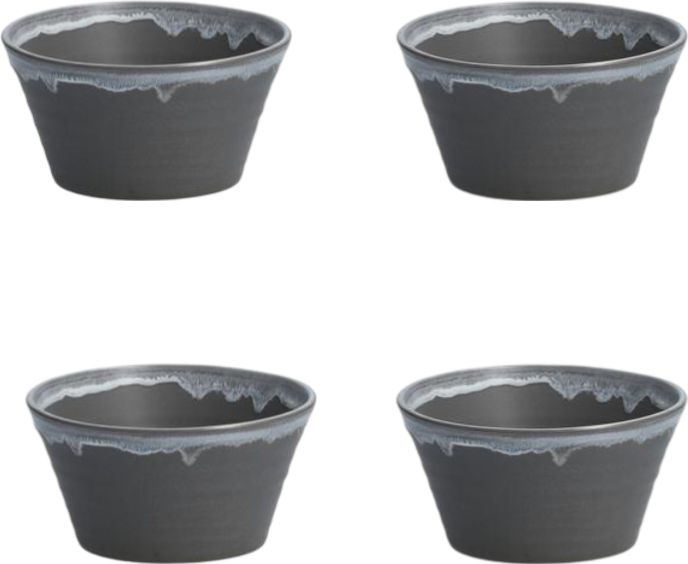 Fortessa - 5.5" Etta Charcoal Bowl, Pack of 4 (Collection No 1) - CT.0212.17
