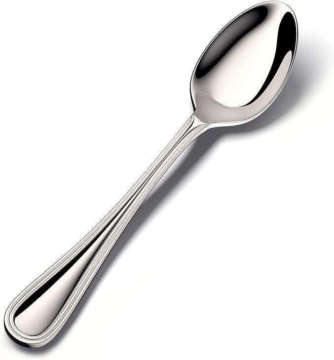 Fortessa - 6.3" Forge Stainless Steel Tea/Coffee Spoons, Pack of 12 - 1.5.109.00.021