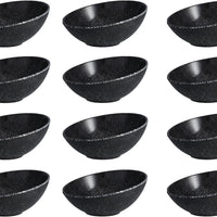 Fortessa - 6.5" DVM Camp Charcoal Tilt Bowls, Pack of 12 - DV.MD.AA5546CS