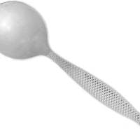 Fortessa - 6.8" Stainless Steel Siren Bouillon Spoon, Pack of 12 - DVMETD800003