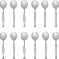 Fortessa - 6.8" Stainless Steel Siren Bouillon Spoon, Pack of 12 - DVMETD800003
