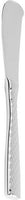 Fortessa - 6.9" Lucca Faceted Stainless Steel Butter Knives, Pack of 12 - 1.5.102.FC.053