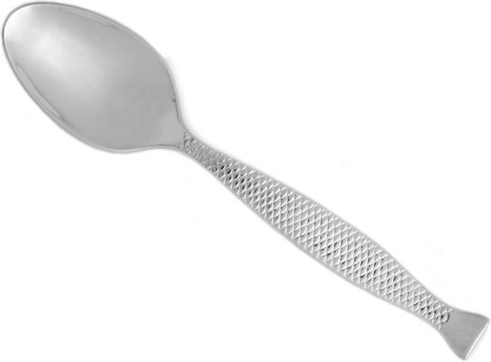 Fortessa - 6.9" Stainless Steel Siren Dessert/Oval Soup Spoon, Pack of 12 - DVMETD800011