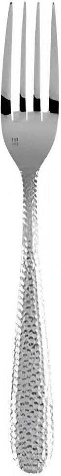 Fortessa - 7.1" Lucca Faceted Stainless Steel Salad/Dessert Fork, Pack of 12 - 1.5.102.FC.012