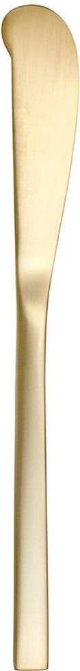 Fortessa - 7.2" Arezzo Brushed Gold Titan PVD Solid Handle Butter Knives, Pack of 12 - 1.9B.165.00.053