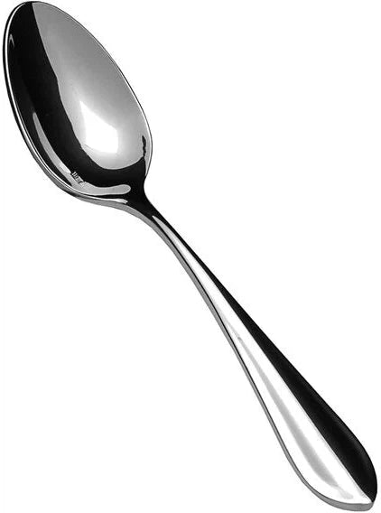 Fortessa - 7.2" Forge Stainless Steel Dessert/Oval Soup Spoons, Pack of 12 - 1.5.109.00.011