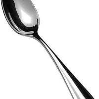 Fortessa - 7.2" Forge Stainless Steel Dessert/Oval Soup Spoons, Pack of 12 - 1.5.109.00.011