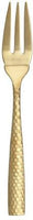 Fortessa - 7.2" Lucca Faceted Brushed Gold Fish Fork, Pack of 12 - 1.9B.102.FC.031